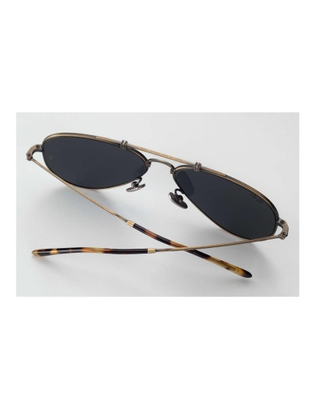 Ray Ban Rb8125 913757 Aviator Titanium Antique Gold Grey | Sunnies.uno