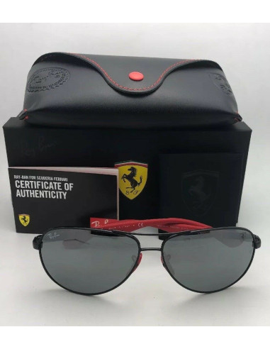 Ray Ban RB8313M F009/6G Aviator Scuderia Ferrari Fibra de carbono
