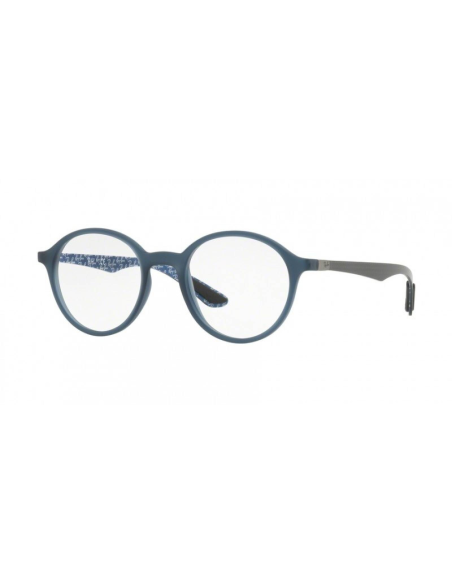 Ray Ban RB8904 5262 Round Metal Azul Negro Fibra de carbono | Sunni...
