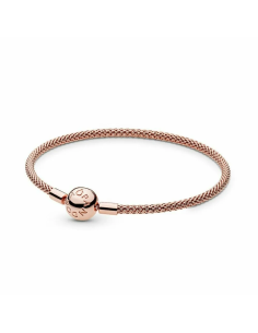 Brazalete Pandora de malla Pandora Moments Oro Rosa 586543