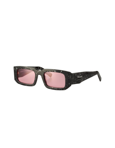 Prada SPR 06YS 05W-06O Square Shape Abstract Black White
