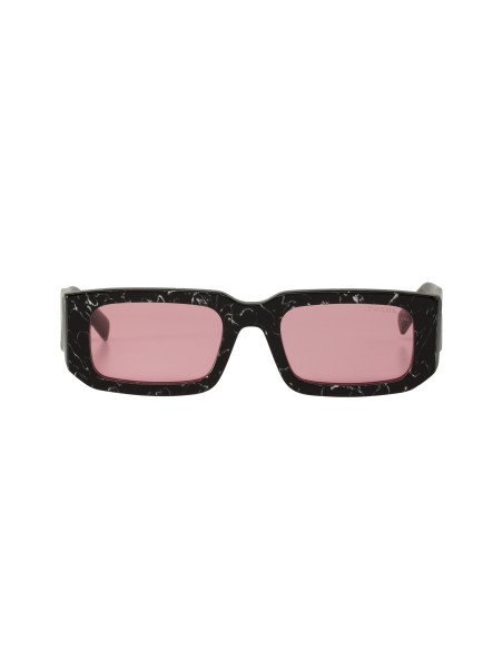 Prada SPR 06YS 05W-06O Square Shape Abstract Black White