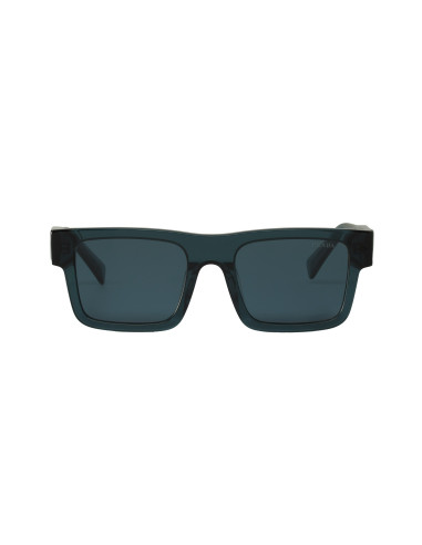 Prada SPR 19WS 08Q-420 Square Shape Crystal Blue