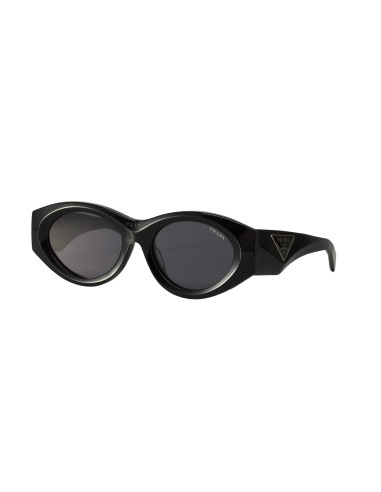 Prada PR 20ZS 1AB-5S0 Square Shape Negro Plata