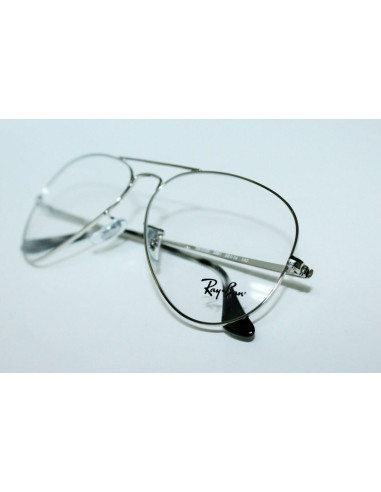 Ray Ban Oftalmico Rb6489 2501 Plateado Aviator Large Metal | Sunnie...