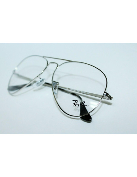 Ray Ban Oftalmico Rb6489 2501 Plateado Aviator Large Metal | Sunnie...