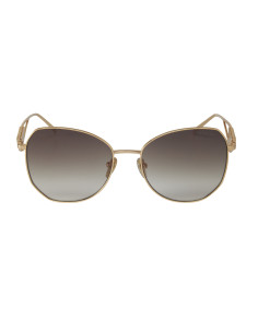 Prada SPR 57YS ZVN-3D0 Butterfly Shape Pale Gold Brown 2