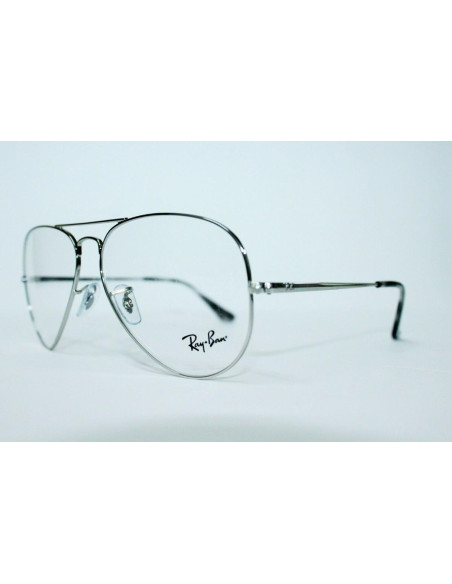 Ray Ban Oftalmico Rb6489 2501 Plateado Aviator Large Metal | Sunnie...