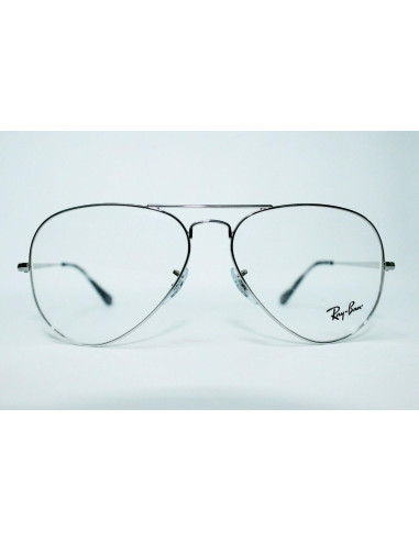 Ray Ban Oftalmico Rb6489 2501 Plateado Aviator Large Metal | Sunnie...