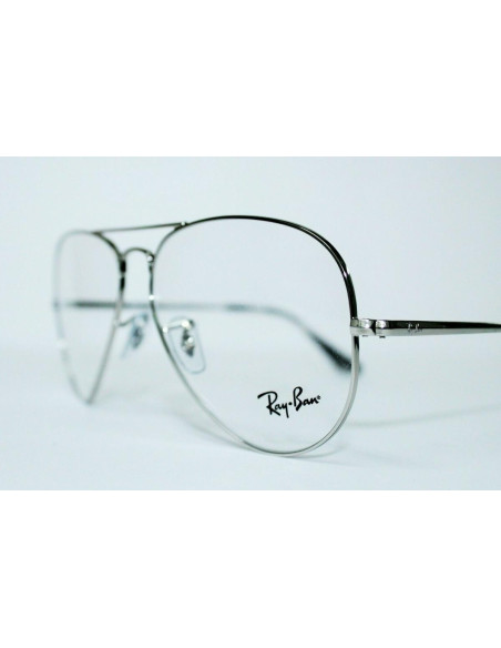 Ray Ban Oftalmico Rb6489 2501 Plateado Aviator Large Metal | Sunnie...