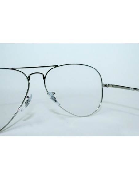 Ray Ban Oftalmico Rb6489 2501 Plateado Aviator Large Metal | Sunnie...