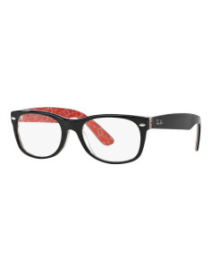 Ray Ban Oftalmico Rb5184 2479 New Wayfarer Negro Brillante Rojo | S...