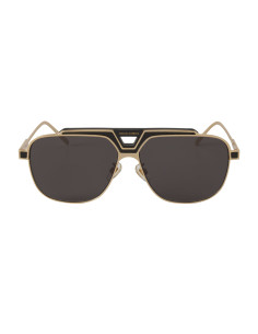Dolce & Gabbana DG2256 1334/87 Aviator Square Negro Dorado 2