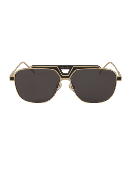 Dolce & Gabbana DG2256 1334/87 Aviator Square Negro Dorado