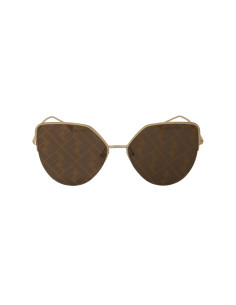 Fendi FF0423 J5G/F Eye Cat Shape Cafe Espejo Dorado 2