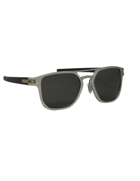 Oakley OO4128 0153 Latch Alpha Matte Silver Prizm Black Polarized