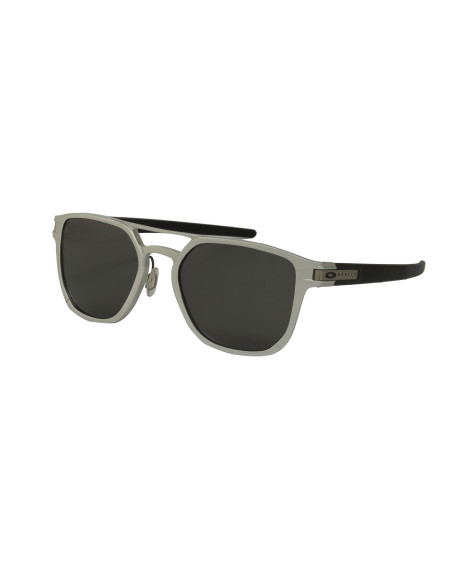 Oakley OO4128 0153 Latch Alpha Matte Silver Prizm Black Polarized
