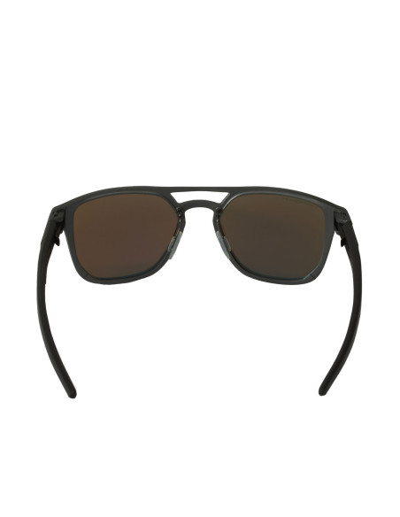 Oakley OO4128 0453 Latch Alpha Matte Gunmetal Prizm Sapphire Polari...