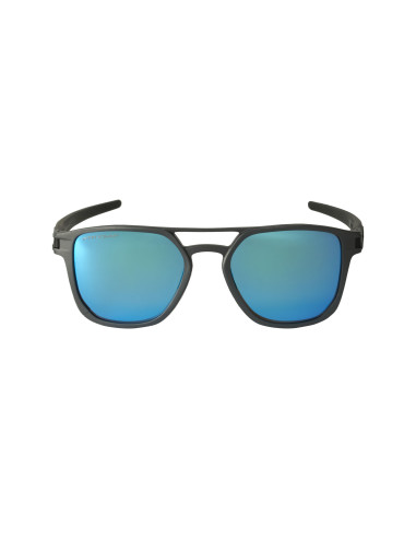Oakley OO4128 0453 Latch Alpha Matte Gunmetal Prizm Sapphire Polari...