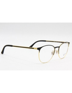 Ray Ban Oftalmico Rb6375 2890 Round Metal Dorado Negro Icon | Sunni... 2