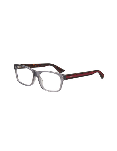 Gucci Gg0006O 008 Oftalmico Square Shape Gris transparente