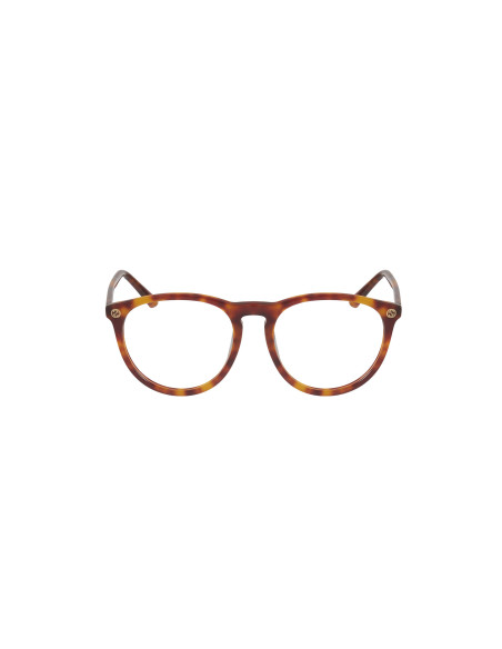 Gucci Gg0027O 003 Oftalmico Round Acetato Carey Claro | Sunnies.uno