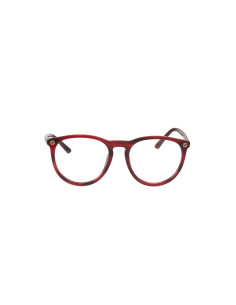 Gucci Gg0027O 004 Oftalmico Round Acetato Vino Claro | Sunnies.uno 2