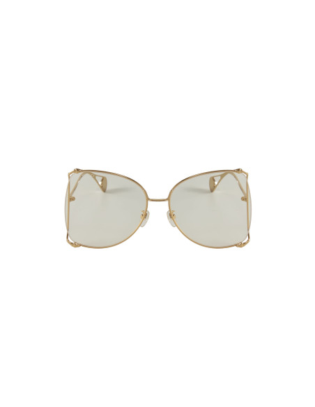 Gucci GG0252S 001 Square Shape Ambar Transparente