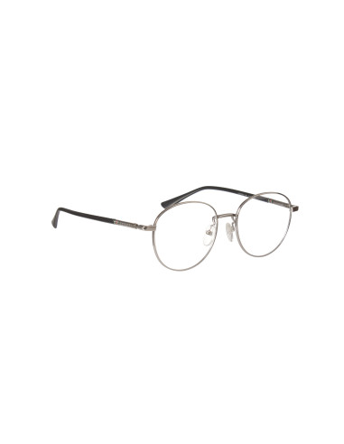 Gucci Gg0392O 001 Oftalmico Round Plateado Negro | Sunnies.uno