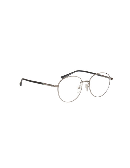 Gucci Gg0392O 001 Oftalmico Round Plateado Negro | Sunnies.uno