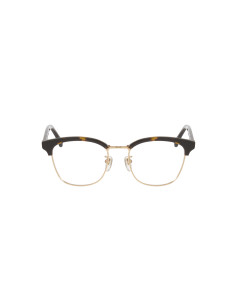 Gucci GG0409OK 002 Oftalmico Square Shape Carey Dorado | Sunnies.uno 2