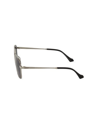 Gucci GG0743S 005 Aviator Square Metal Negro Plateado | Sunnies.uno