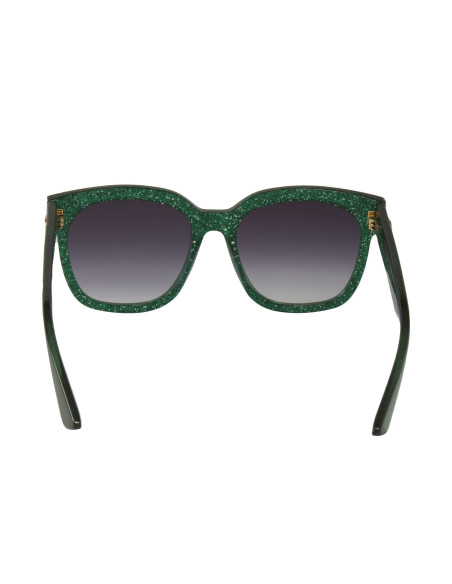 Gucci GG0034S 007 Square Shape Green Glitter Original