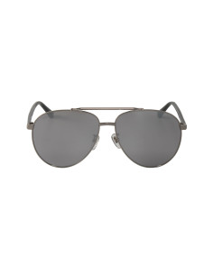 Gucci Gg0043SA 001 Aviator Metal Shape Gris Negro Original 2