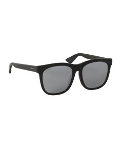 Gucci GG0057SK 001 Square Shape Plata Espejo Negro Original 2