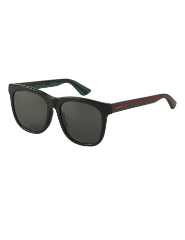 Gucci GG0057SK 002 Square Shape Negro Verde Original
