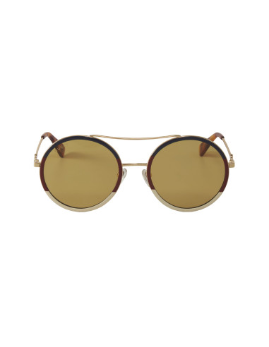 Gucci Gg0061s 015 Round Double Bridge Cafe degradado Rojo Blanco | Sunnies.uno