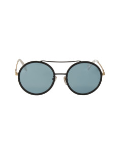 Gucci Gg0061s 021 Round Double Bridge Negro Verde transparente | Sunni... 2