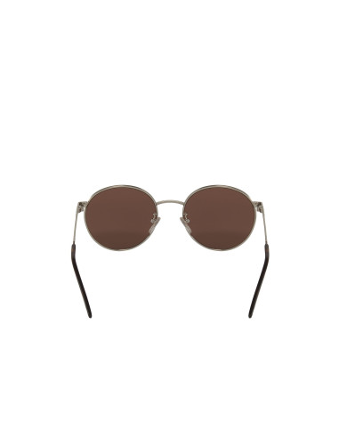 Gucci Gg0944Sa 003 Round Metal Plateado Cafe Transparente | Sunnies.uno