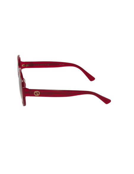 Gucci Gg0080sk 003 Round Oval Rojo Vino Degradado Original