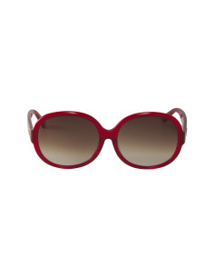 Gucci Gg0080sk 003 Round Oval Rojo Vino Degradado Original 2
