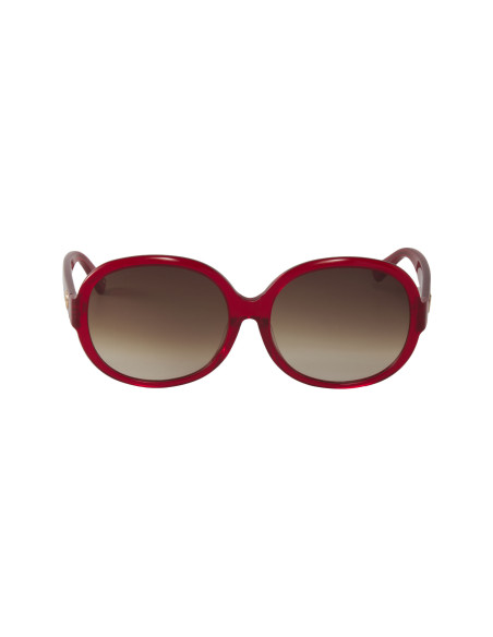 Gucci Gg0080sk 003 Round Oval Rojo Vino Degradado Original