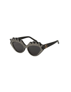 Gucci GG0781S 001 Eye Cat Hollywood Collection Negro Plata