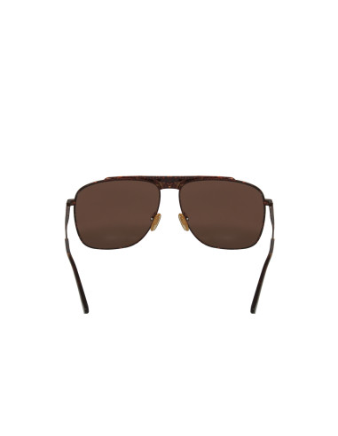 Gucci GG0909S 002 New Aviator Gunmetal Cafe