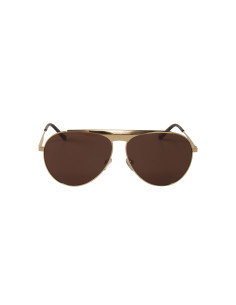 Gucci GG0908S 001 New Aviator Negro Dorado Original 2