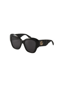 Gucci Gg0808S 001 Square Shape Negro Dorado Original