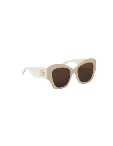 Gucci Gg0808S 002 Square Shape Crema Cafe Original