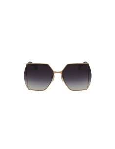 Gucci Gg0817S 001 Geometric Shape Gris degradado Dorado 2