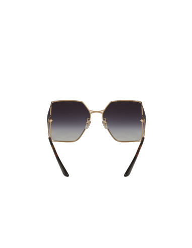 Gucci Gg0817S 001 Geometric Shape Gris degradado Dorado