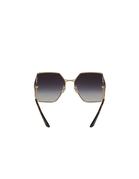 Gucci Gg0817S 001 Geometric Shape Gris degradado Dorado